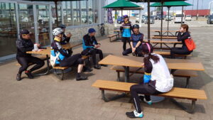 道の駅めぐみ白山 談笑中